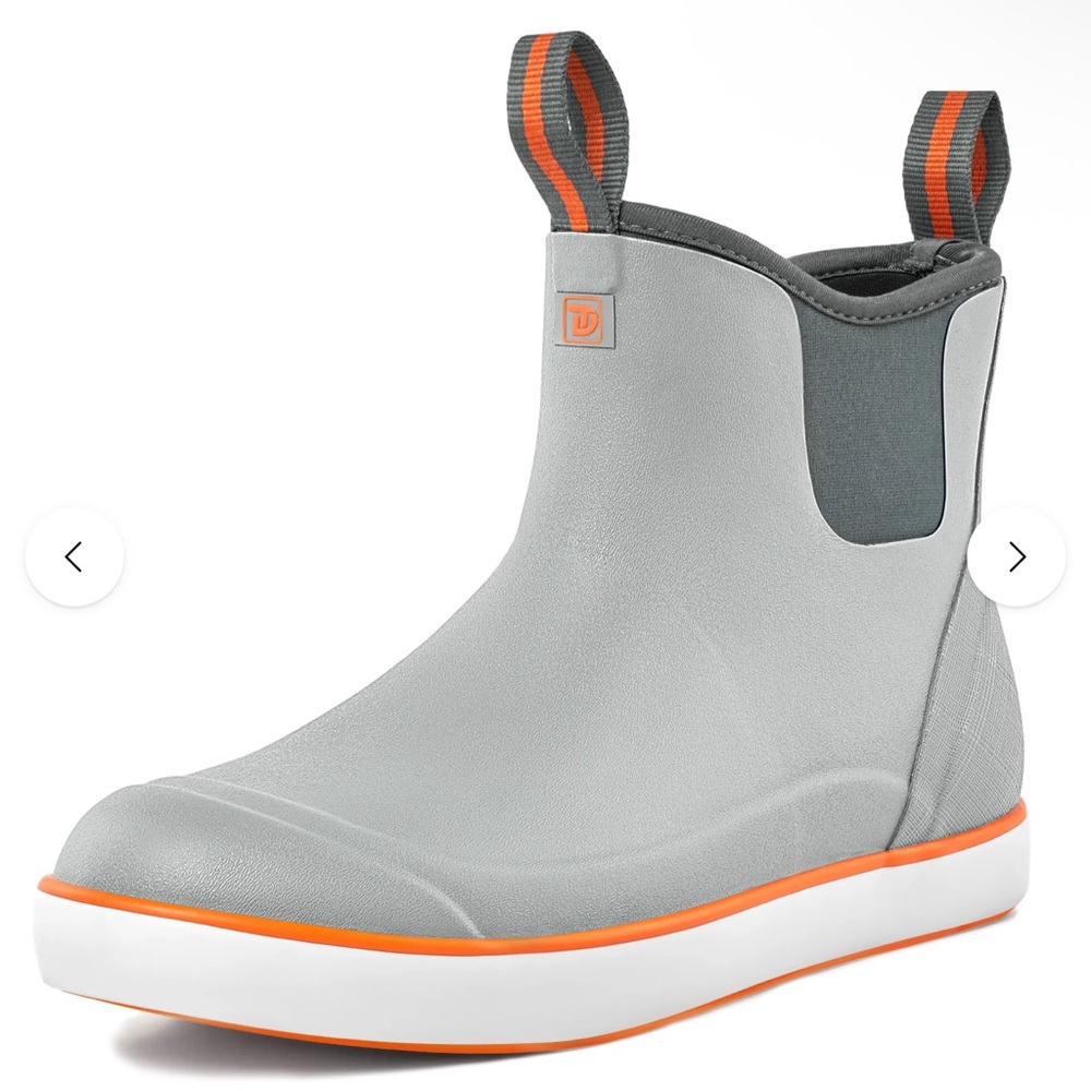 NWT Rubber deck boots/ ankle rain boots/ waterproof
